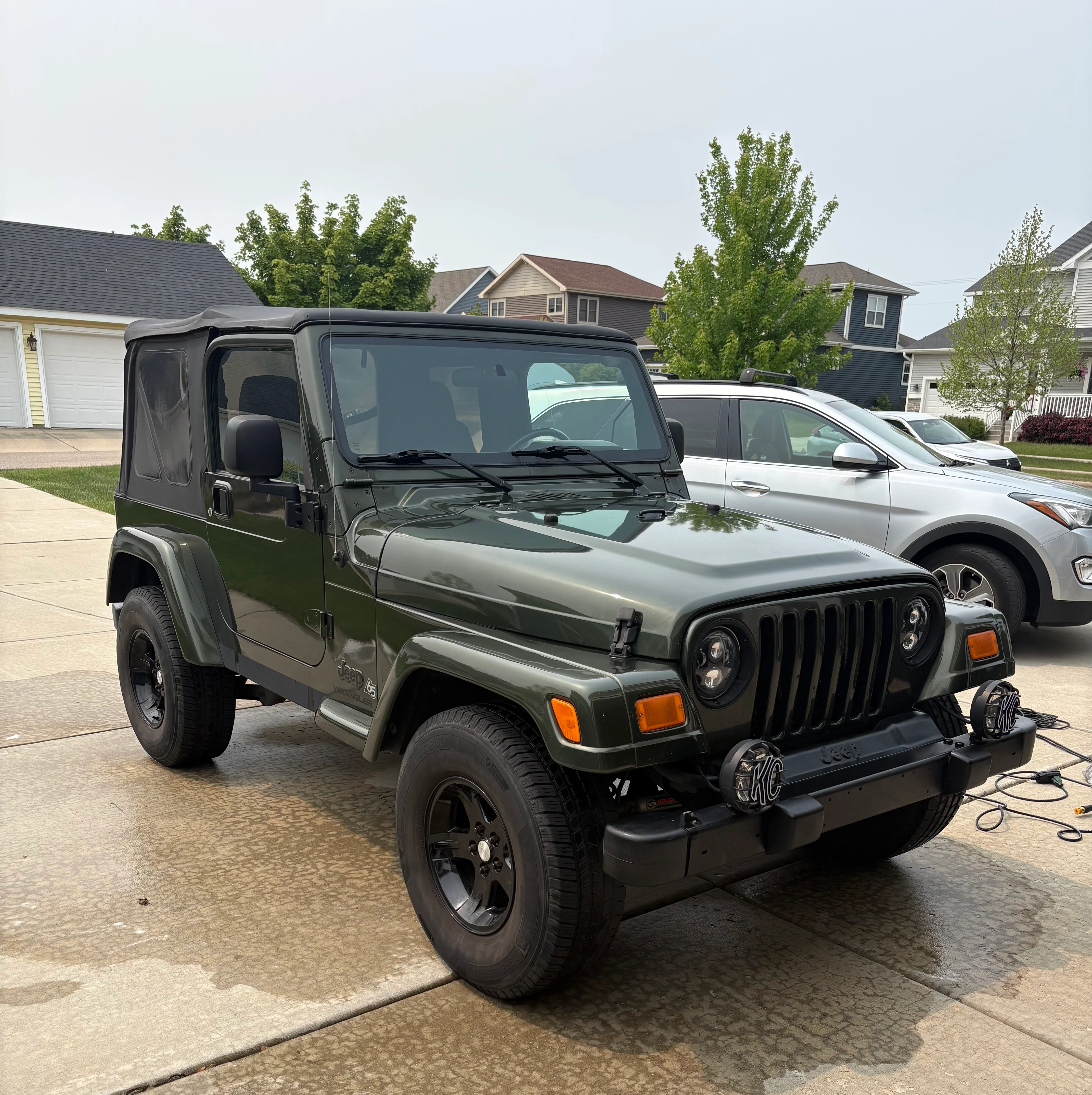 Freshly detailed off-road vehicle exterior